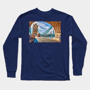 Tower Bridge And The London Shard Long Sleeve T-Shirt